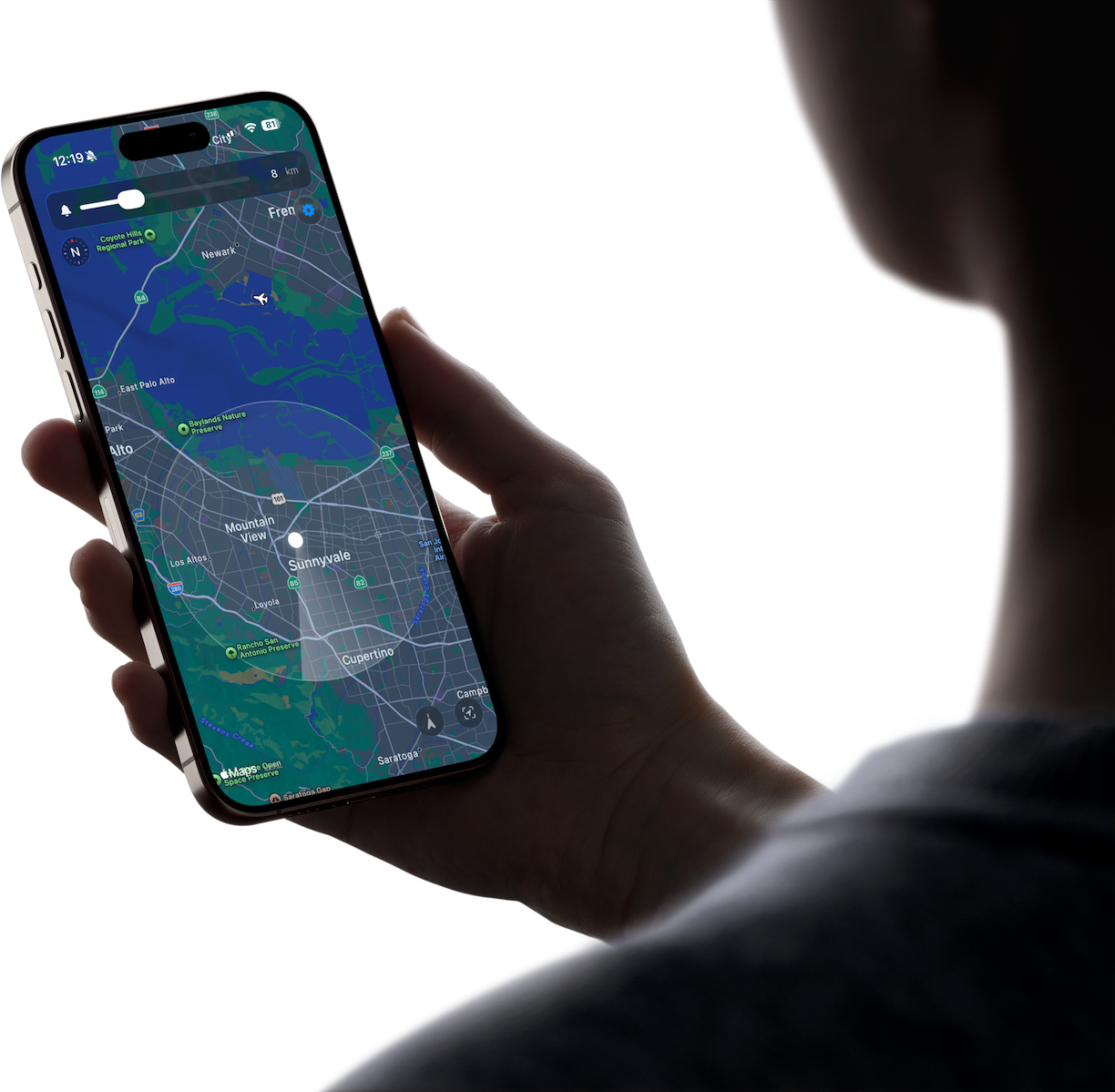 AeroTail app showing aircraft tracking on a map